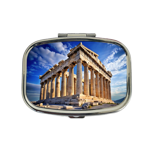 Parthenon Temple Athens Greece Greek Travel Pill Box Case