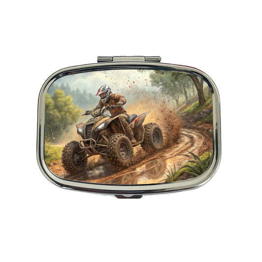 Quad ATV Off-Road Mud Racing Travel Pill Box Case