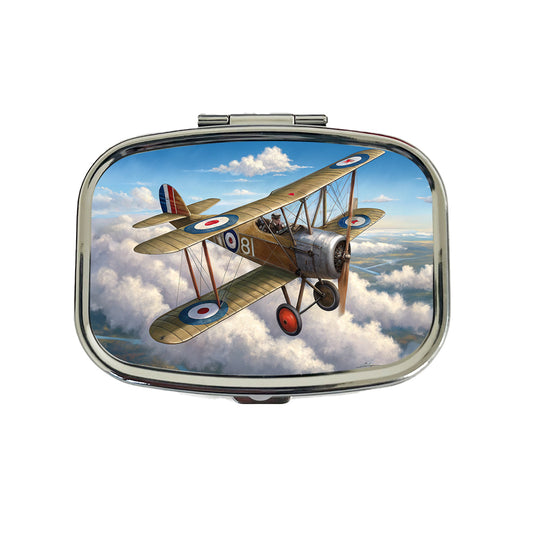 Sopwith Camel WWI British Fighter Plane Travel Pill Box Case