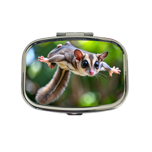 Sugar Glider Flying Gliding Travel Pill Box Case