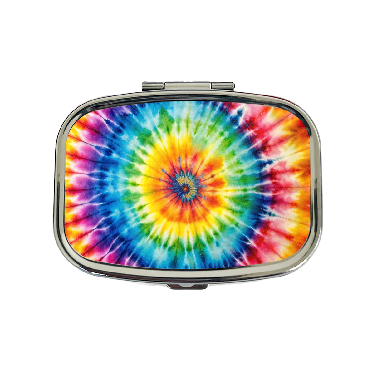 Tie-Dye Watercolor Design Travel Pill Box Case