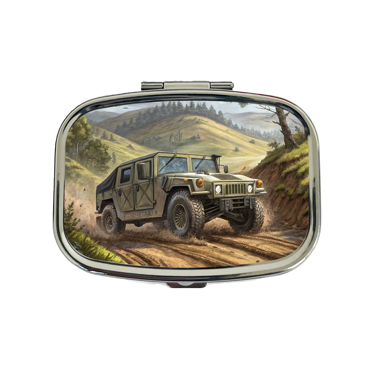 US Army Military Humvee Travel Pill Box Case