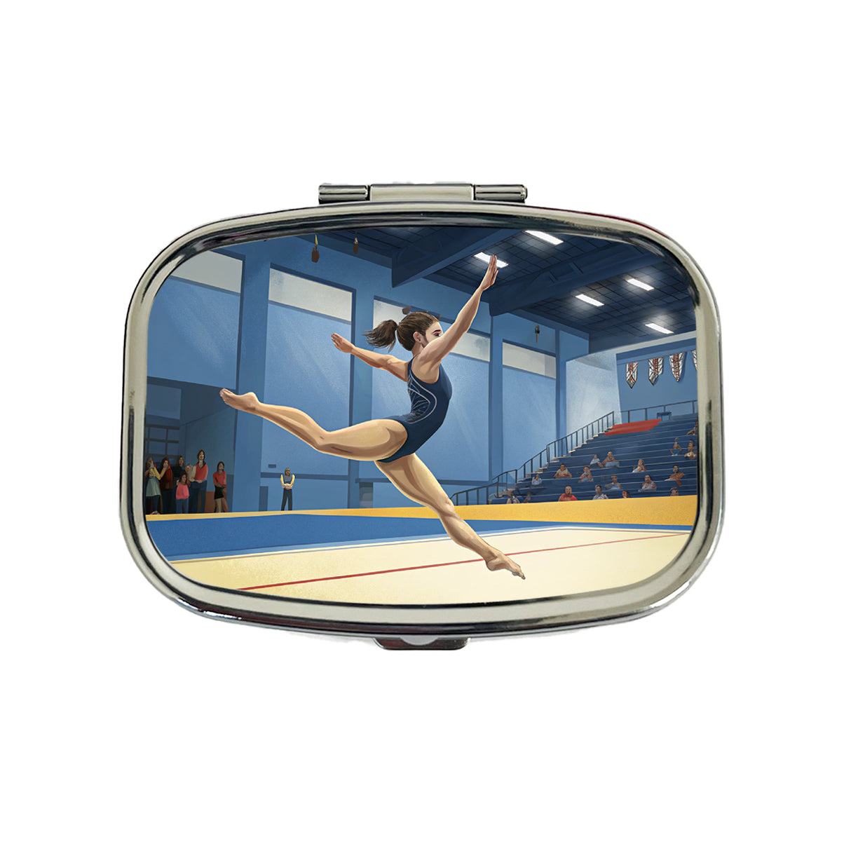 Women's Gymnastics Floor Routine Travel Pill Box Case