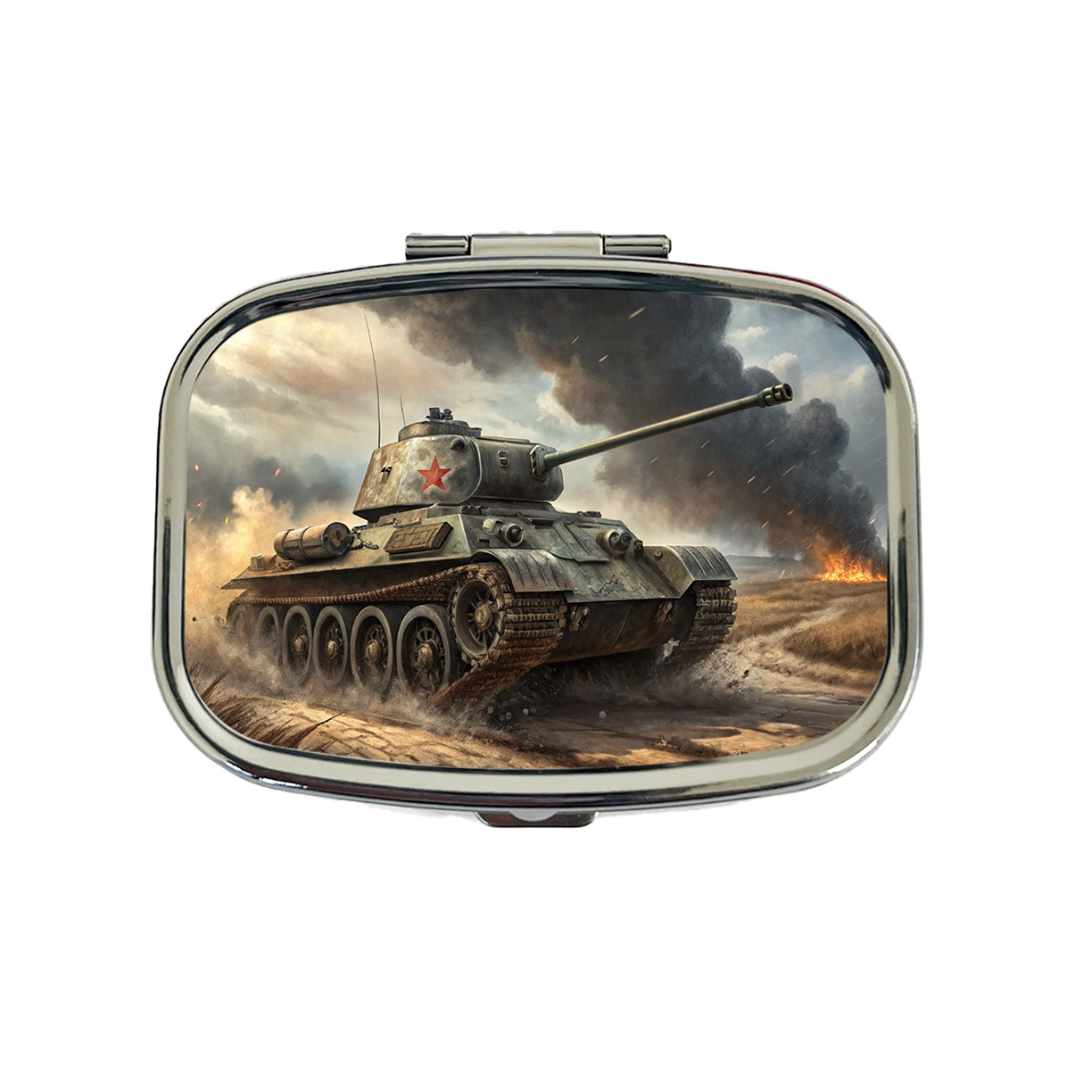 WWII T-34 Russian Medium Tank Travel Pill Box Case