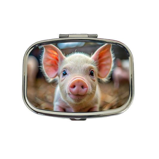 Baby Pig Face Travel Pill Box Case
