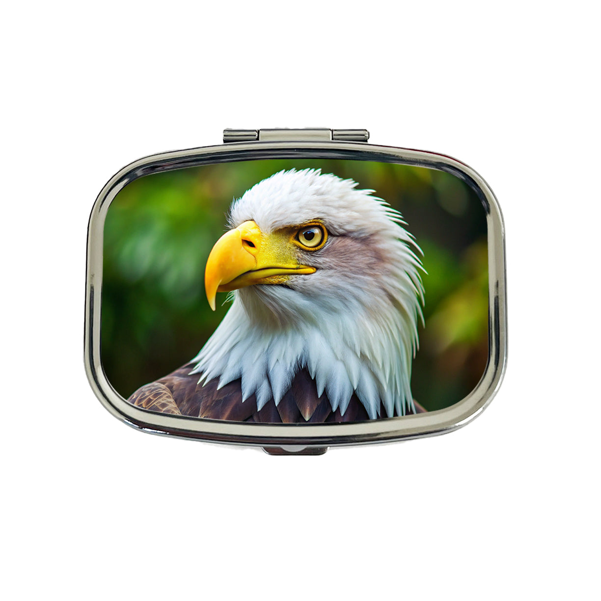 Bald Eagle Raptor Bird Of Prey Travel Pill Box Case