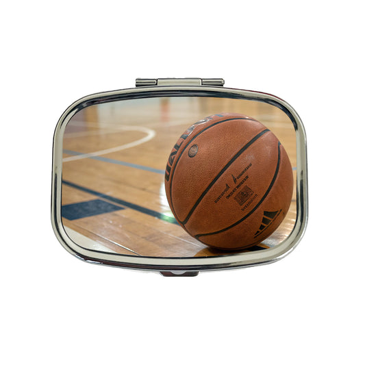 Basketball on Court Travel Pill Box Case