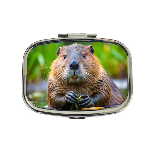 Beaver Travel Pill Box Case
