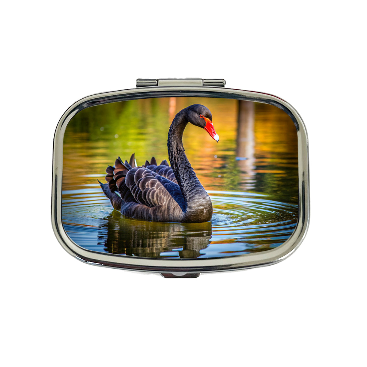 Black Swan Travel Pill Box Case