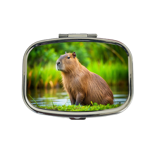 Capybara Travel Pill Box Case