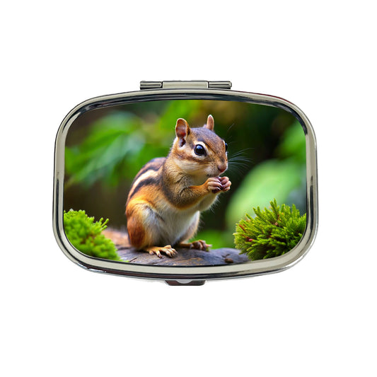 Chipmunk Travel Pill Box Case