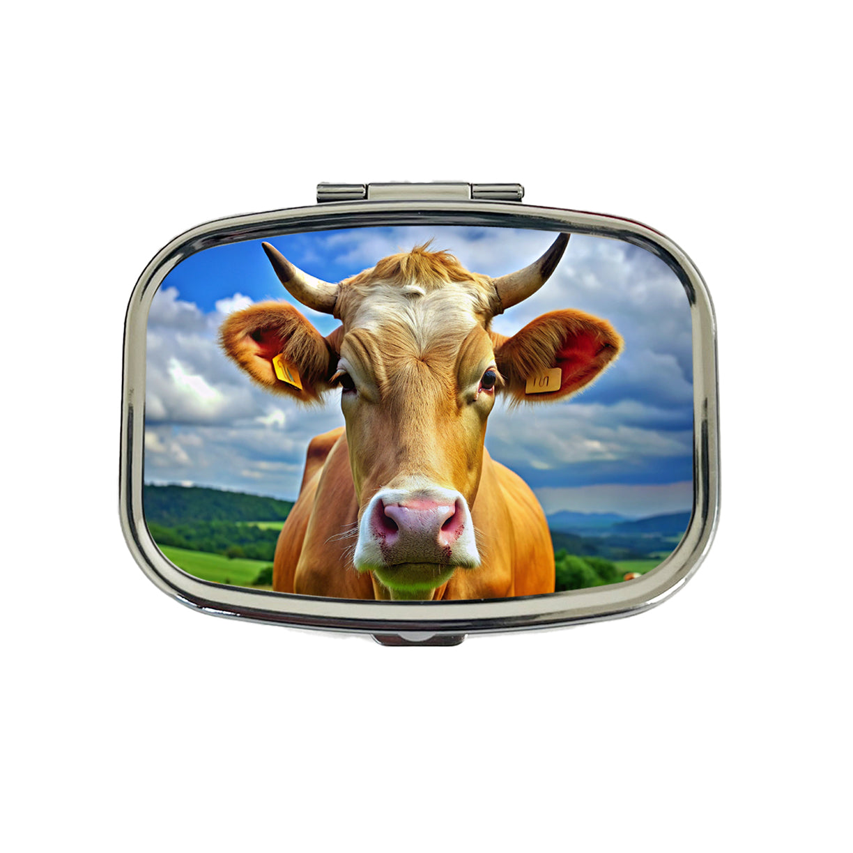 Cow Travel Pill Box Case