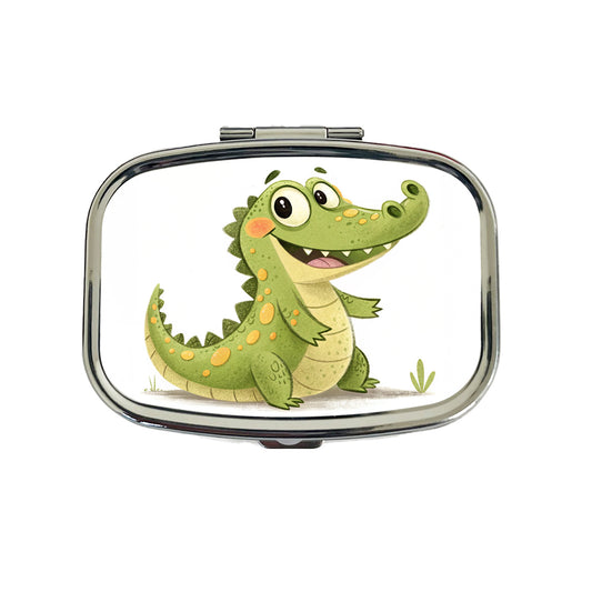 Crocodile Children's Illustration Style Travel Pill Box Case