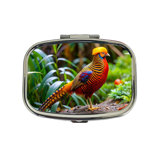 Golden Pheasant Travel Pill Box Case