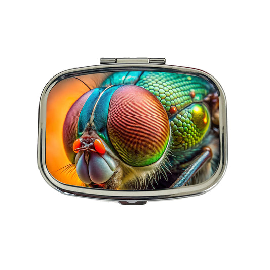 Housefly Fly Eyes Close-up Travel Pill Box Case