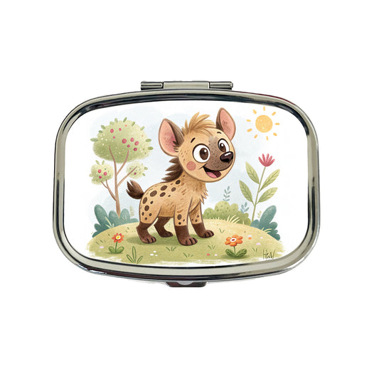 Hyena Children's Illustration Style Travel Pill Box Case