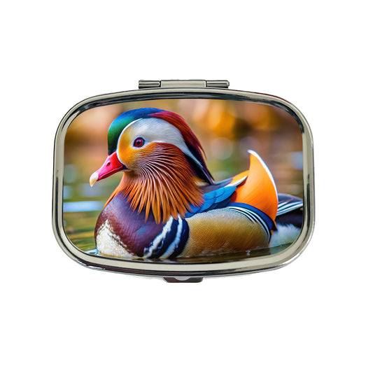 Mandarin Duck Travel Pill Box Case
