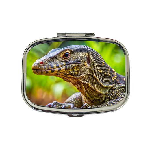 Monitor Lizard Reptile Travel Pill Box Case