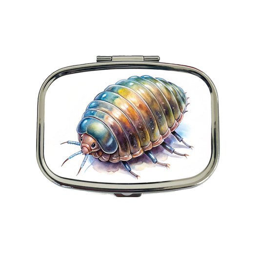 Pill Bug Watercolor Travel Pill Box Case