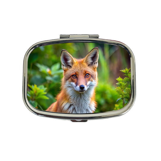 Red Fox Travel Pill Box Case