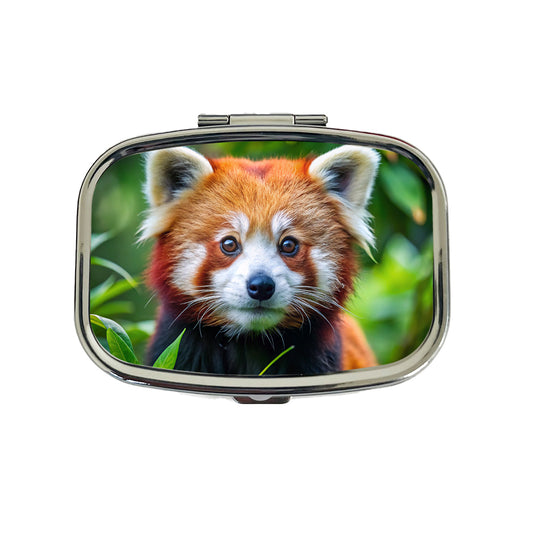 Red Panda Travel Pill Box Case