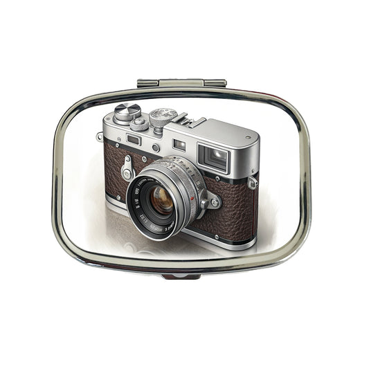 Retro 35mm Photography Camera Travel Pill Box Case