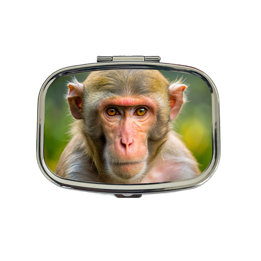 Rhesus Macaque Monkey Travel Pill Box Case