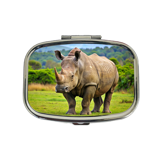 Rhinoceros Travel Pill Box Case