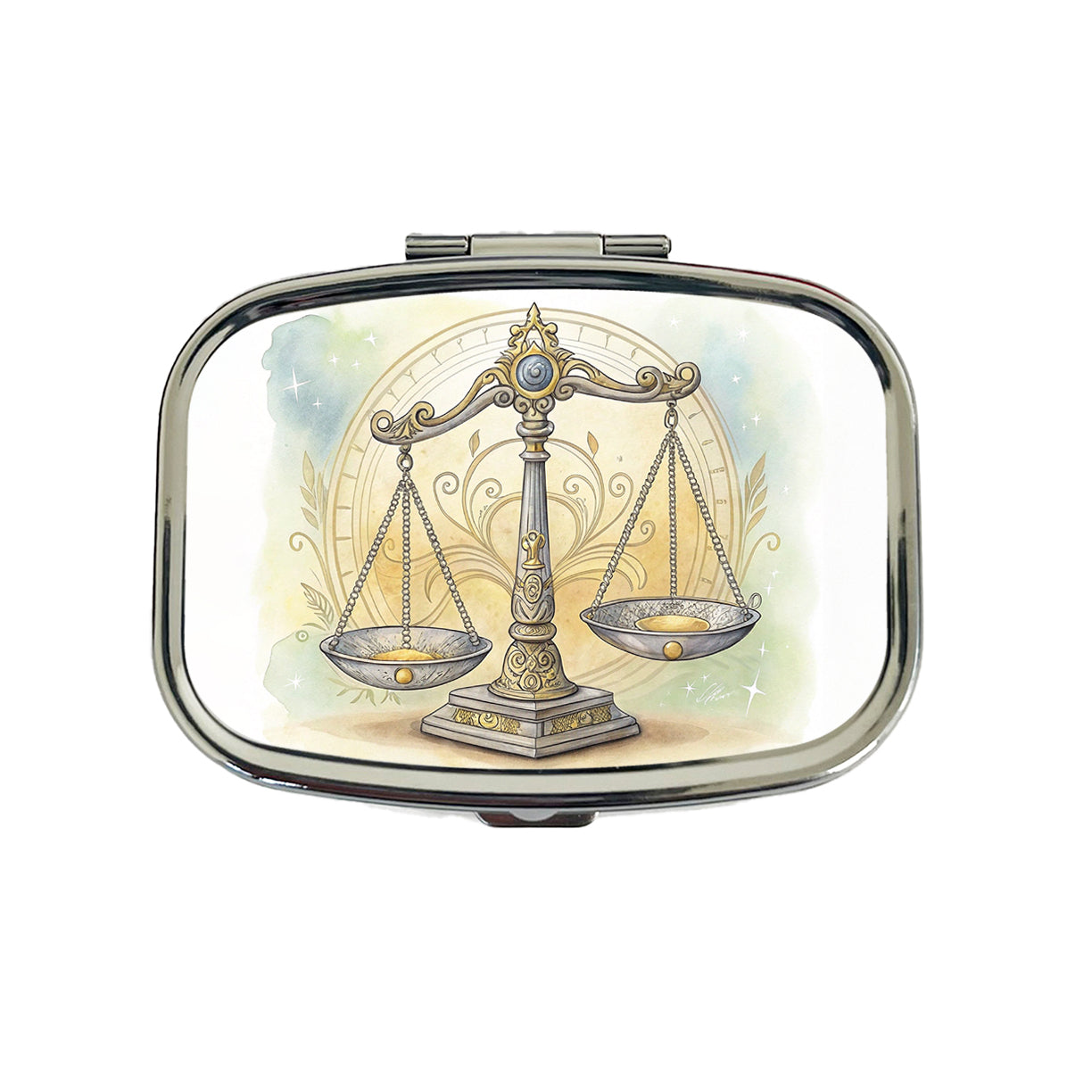 Scales Of Justice Lawyer Judge Paralegal Travel Pill Box Case