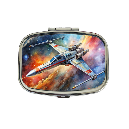 Sci-fi Space Starfighter Travel Pill Box Case