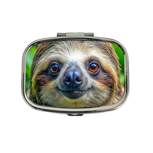 Sloth Face Travel Pill Box Case