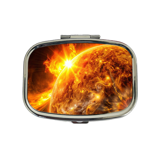 Solar Flare on the Sun Sci-fi Travel Pill Box Case