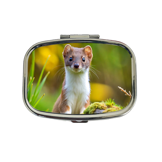 Stoat Ermine Travel Pill Box Case