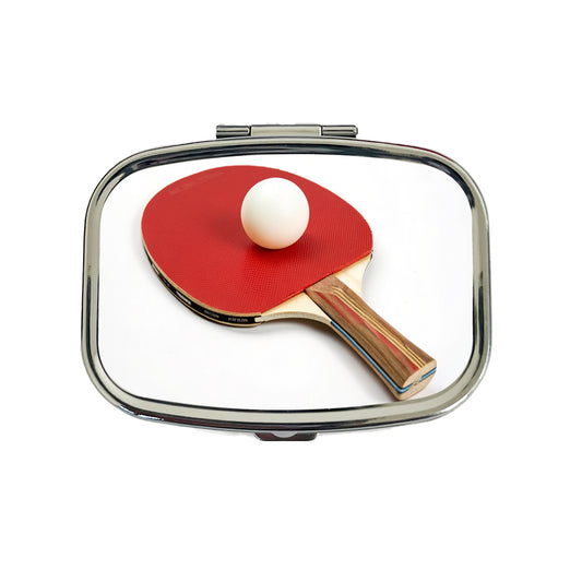 Table Tennis Ping Pong Paddle and Ball Travel Pill Box Case