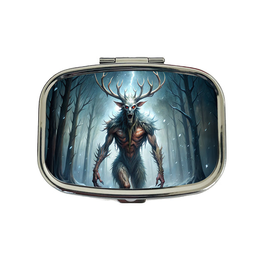 Wendigo Algonquian Folklore Monster Creature Travel Pill Box Case