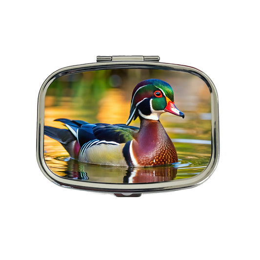 Wood Duck Travel Pill Box Case