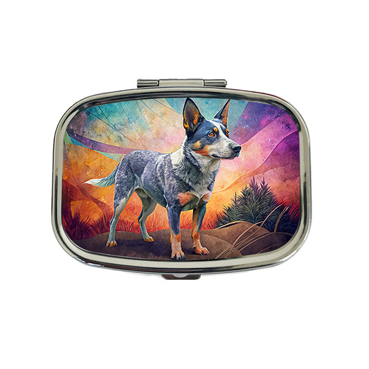 Australian Cattle Dog Contemporary Art Travel Pill Box Case