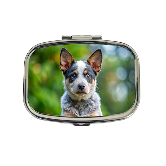 Australian Cattle Dog Puppy Photo Travel Pill Box Case