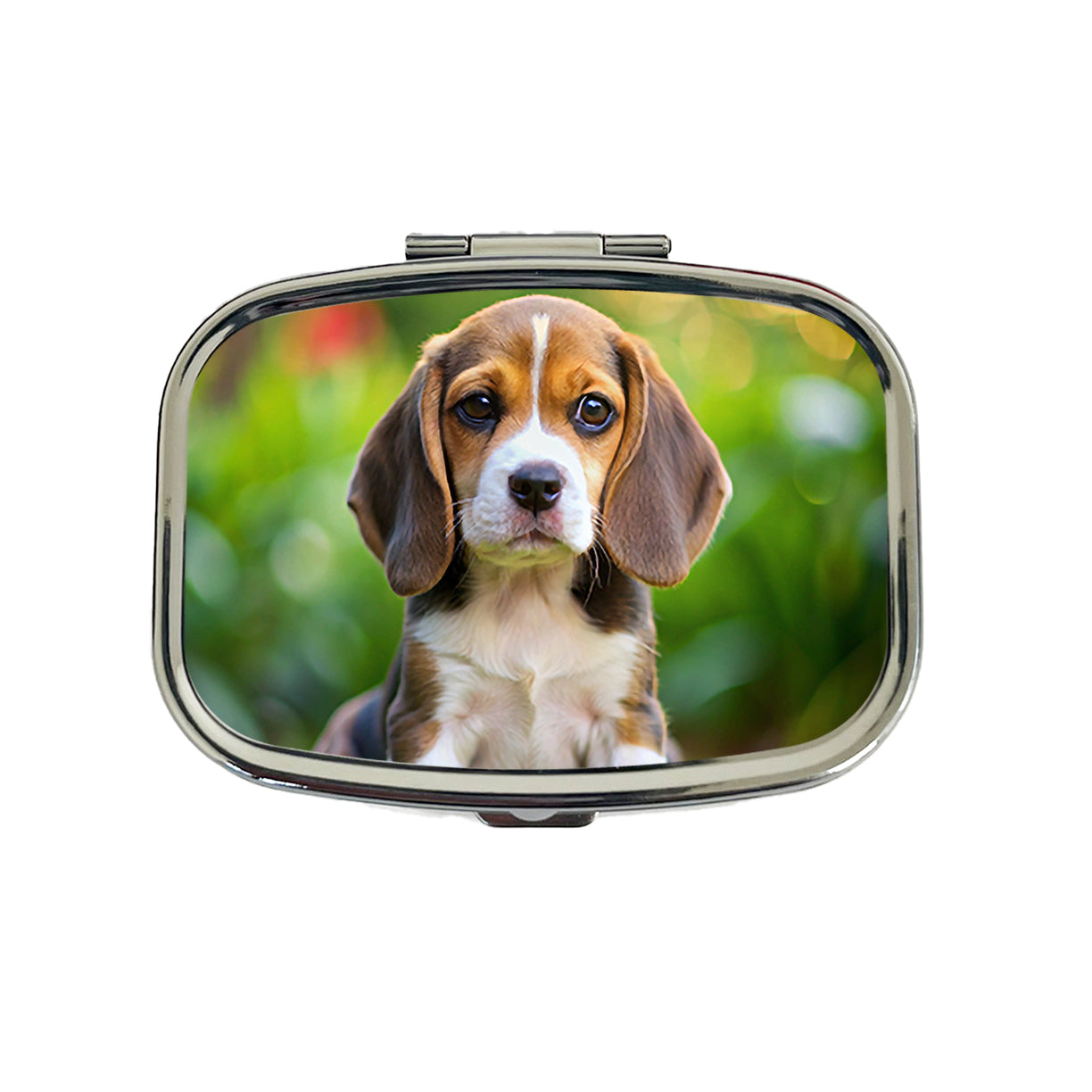 Beagle Dog Puppy Photo Travel Pill Box Case