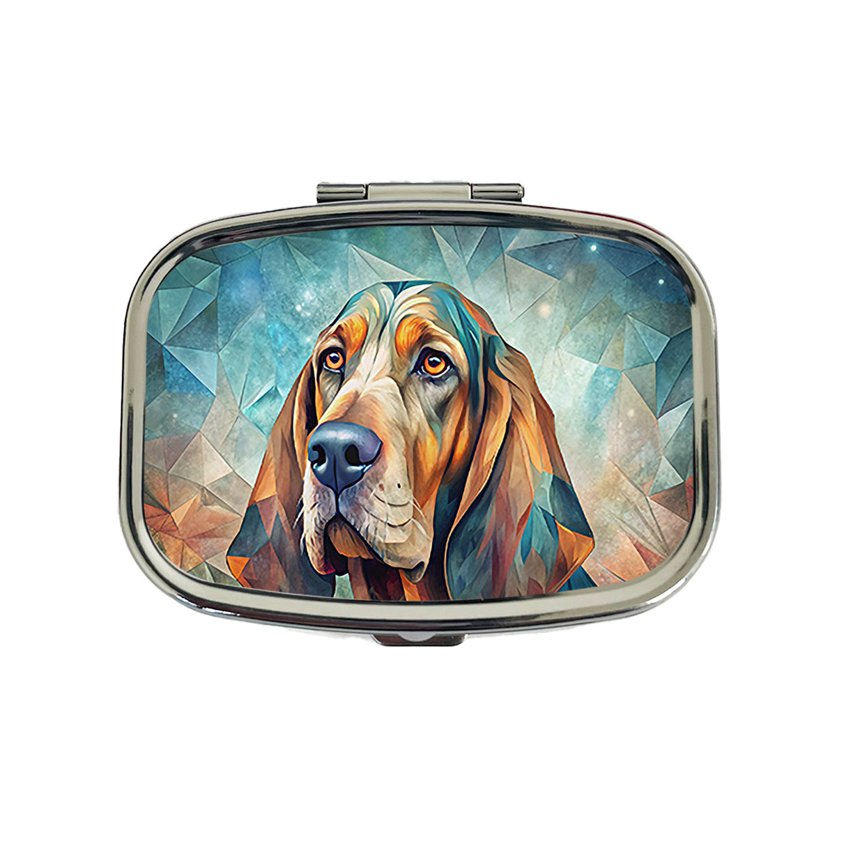 Bloodhound Dog Contemporary Art Travel Pill Box Case