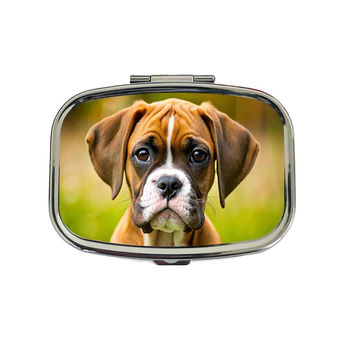 Boxer Dog Puppy Photo Travel Pill Box Case