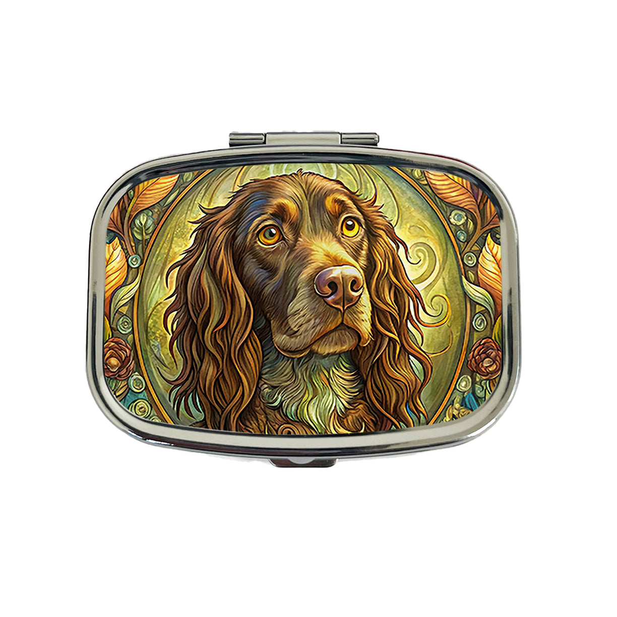 Boykin Spaniel Dog Art Nouveau Travel Pill Box Case