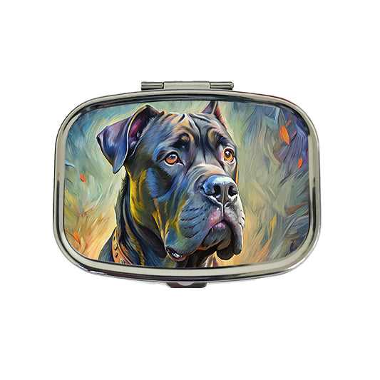 Cane Corso Dog Expressionism Art Travel Pill Box Case