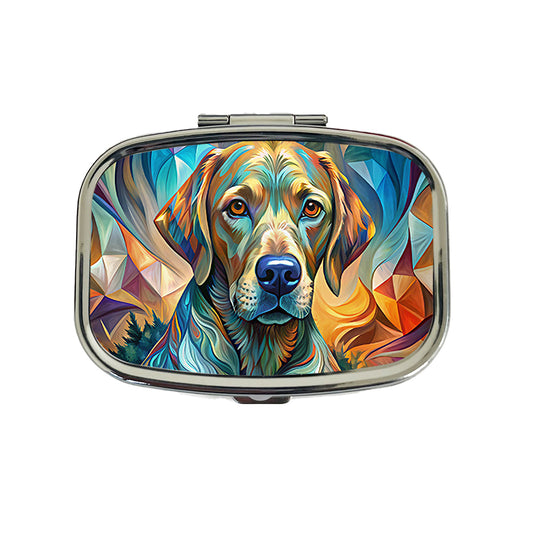 Chesapeake Bay Retriever Dog Abstract Stylized Art Travel Pill Box Case
