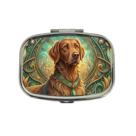Chesapeake Bay Retriever Dog Art Nouveau Travel Pill Box Case