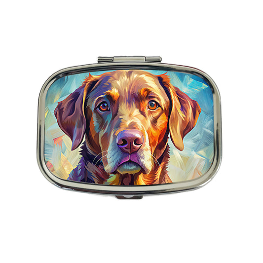 Chesapeake Bay Retriever Dog Pop Art Travel Pill Box Case