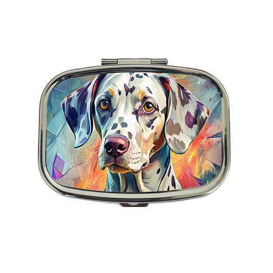 Dalmatian Dog Contemporary Art Travel Pill Box Case
