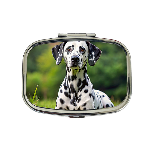 Dalmatian Dog Photo Travel Pill Box Case
