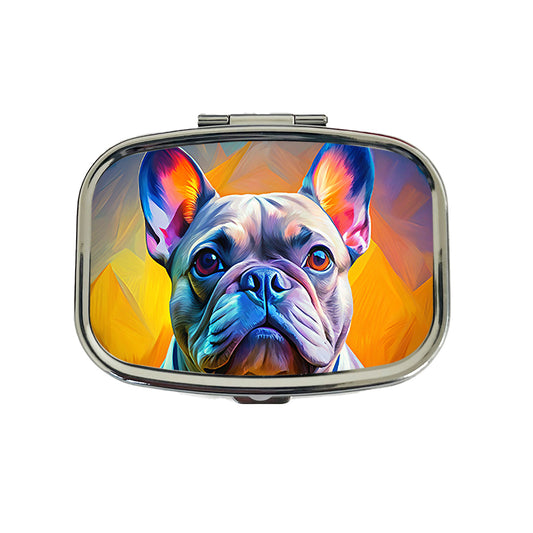 French Bulldog Frenchie Dog Pop Art Travel Pill Box Case