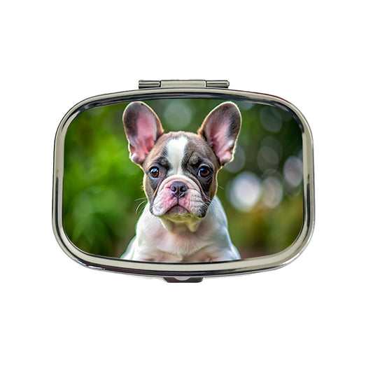 French Bulldog Frenchie Dog Puppy Photo Travel Pill Box Case